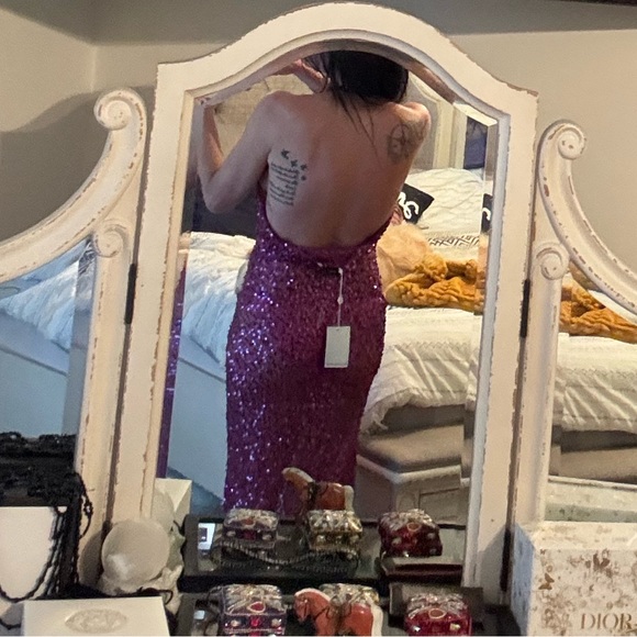 Rat & Boa Verona Sequin Party Cocktail Birthday Formal Dressup Long Dress. - Picture 8 of 8